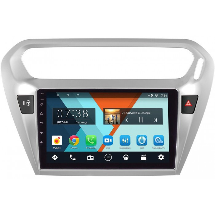 Штатная магнитола Citroen C-Elysee 2013-2018 Wide Media MT1886NF-2/16 на Android 7.1.1