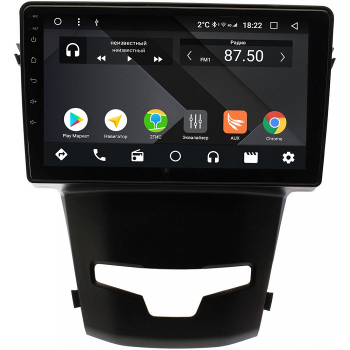 Штатная магнитола SsangYong Actyon II 2013-2018 Sbaid TS9-9183-4/32 на Android 8.1 (DSP, 4G SIM, 4/32GB)
