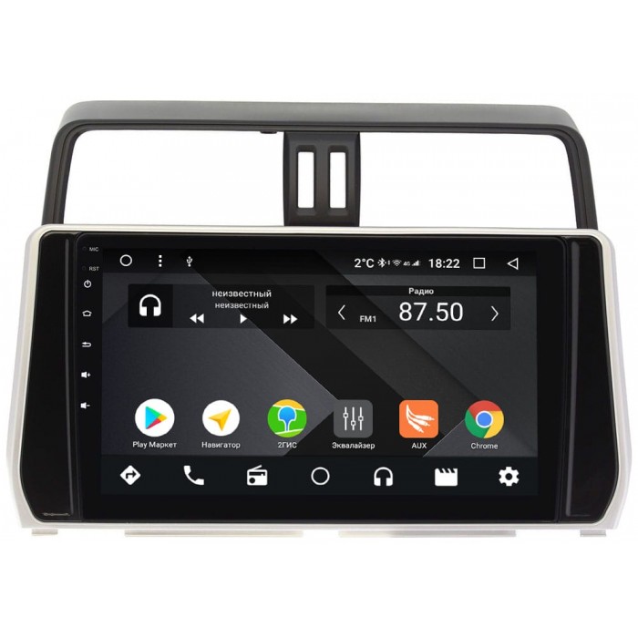 Штатная магнитола Toyota Land Cruiser Prado 150 2017-2021 OEM PX1038-4/32 на Android 10 (PX6, IPS, 4/32GB) (для авто без 4 камер)
