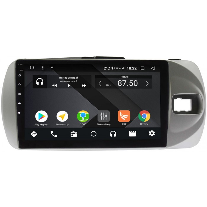 Штатная магнитола Toyota Vitz III (XP130) 2014-2019 OEM PX9-772-4/32 на Android 10 (PX6, IPS, 4/32GB)
