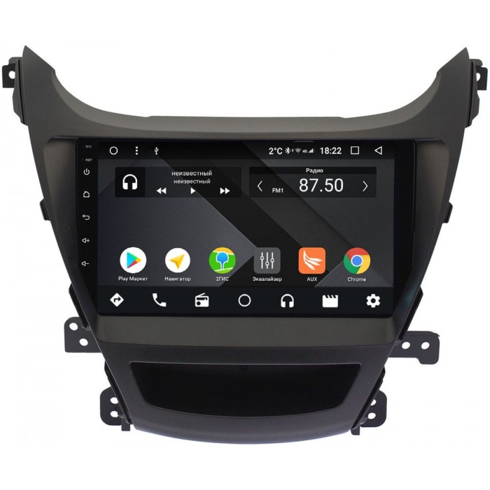 Штатная магнитола Hyundai Elantra V (MD) 2014-2016 OEM PX9024-4/32 для авто с камерой на Android 10 (PX6, IPS, 4/32GB)