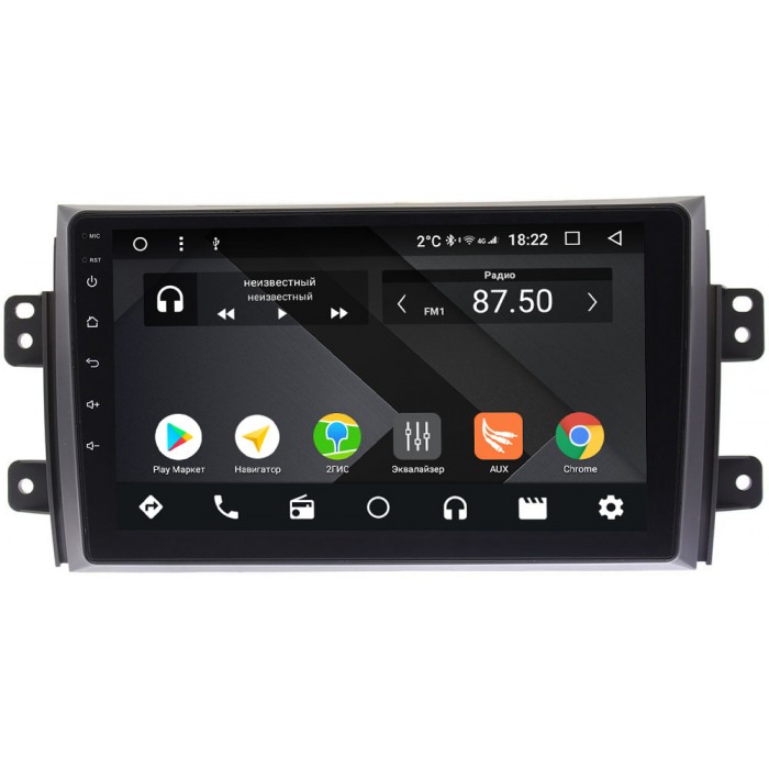 Штатная магнитола Suzuki SX4 I 2006-2014 OEM PX9035-4/32 на Android 10 (PX6, IPS, 4/32GB)