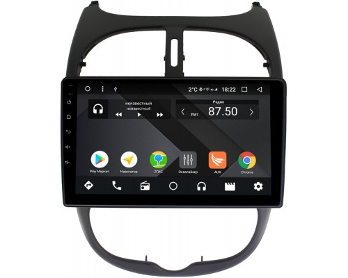 Peugeot 206 1998-2012 OEM PX9117-4/32 на Android 10 (PX6, IPS, 4/32GB)