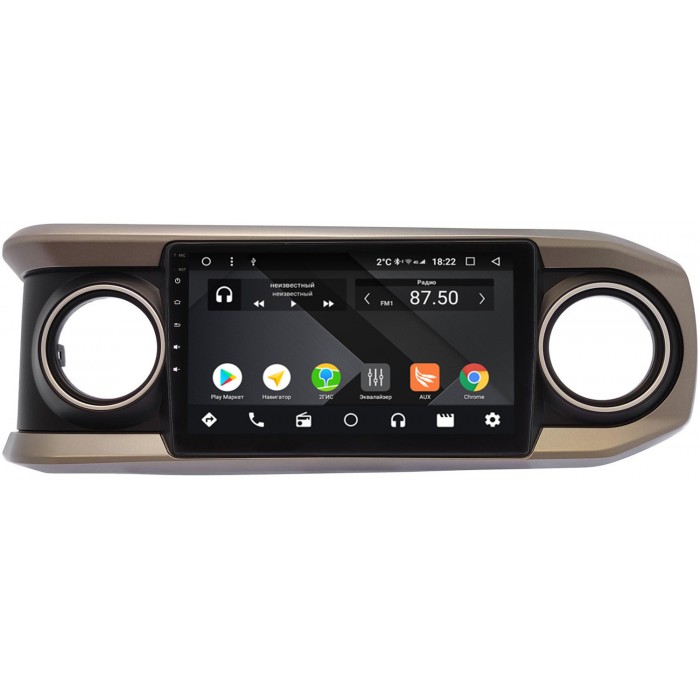 Штатная магнитола OEM PX10-TO504T-4/32 для Toyota Tacoma III 2015-2022 (черная) на Android 10 (PX6, IPS, 4/32GB)