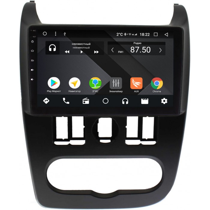 Штатная магнитола OEM PX9-1163-4/32 для Lada Largus 2012-2021 на Android 10 (PX6, IPS, 4/32GB)