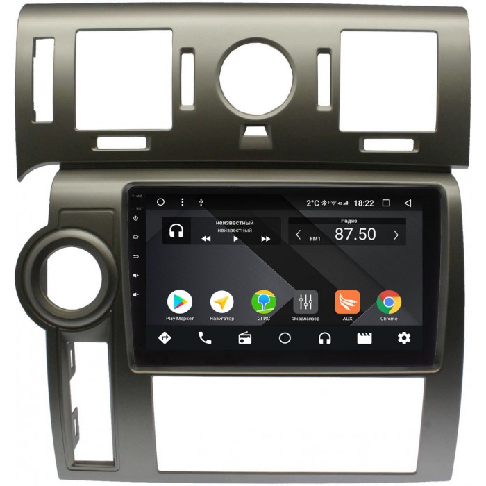 Штатная магнитола OEM PX9-HU002N-4/32 для Hummer H2 2007-2009 на Android 10 (PX6, IPS, 4/32GB)