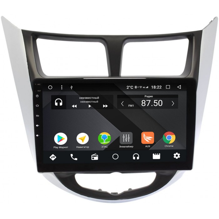 Штатная магнитола OEM PX9-HY254N-4/32 для Hyundai Solaris I 2011-2017 (тип 2) на Android 10 (PX6, IPS, 4/32GB)