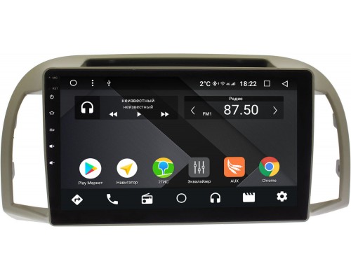 Nissan Micra III (K12), March III (K12) 2006-2010 OEM PX9-NI147N-4/32 на Android 10 (PX6, IPS, 4/32GB)
