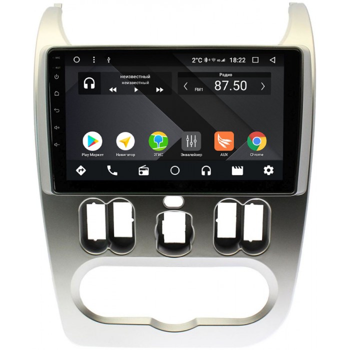 Штатная магнитола Renault Logan I 2010-2013, Sandero I 2009-2014 OEM PX9181-4/32 на Android 10 (PX6, IPS, 4/32GB)