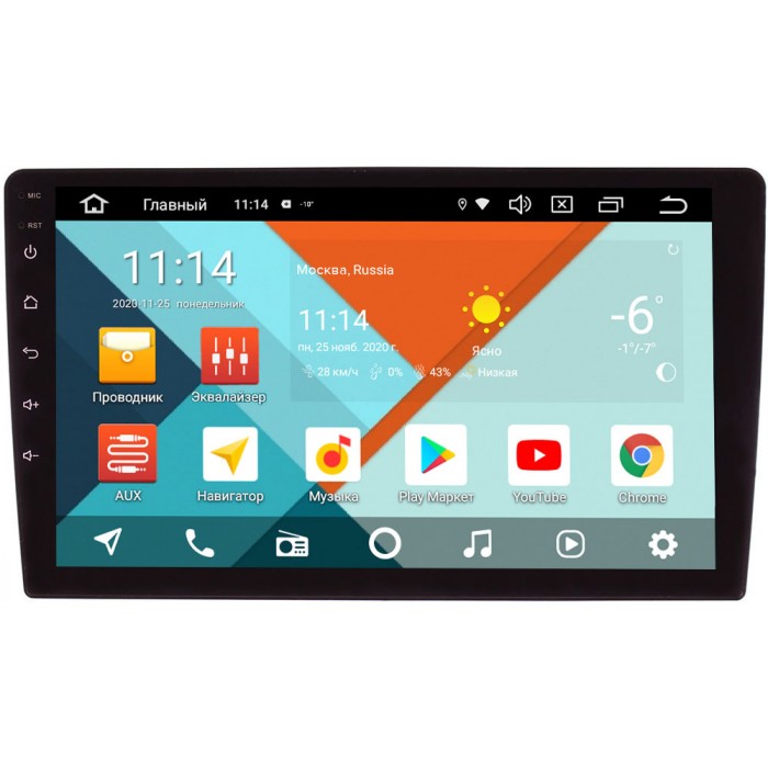 2 DIN универсальная магнитола Wide Media KS-MFA-QR-3/32 (DSP CarPlay 4G-SIM) на Android 10 (API 29) (10 дюймов)