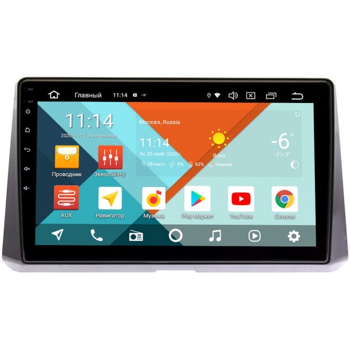 Штатная магнитола Toyota Corolla XII 2019-2021 Wide Media KS1078QR-3/32 DSP CarPlay 4G-SIM Android 10 (API 29)