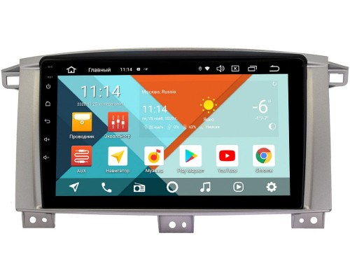 Toyota Land Cruiser 105 2002-2008 Wide Media KS9121QR-3/32 DSP CarPlay 4G-SIM Android 10 (API 29) (для авто с МКПП)