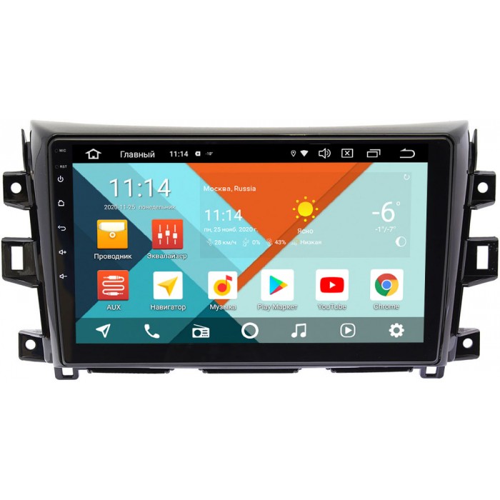 Штатная магнитола Nissan Navara (Frontier) IV (D23) 2014-2021 Wide Media KS10-1116QR-3/32 DSP CarPlay 4G-SIM на Android 10 (API 29)