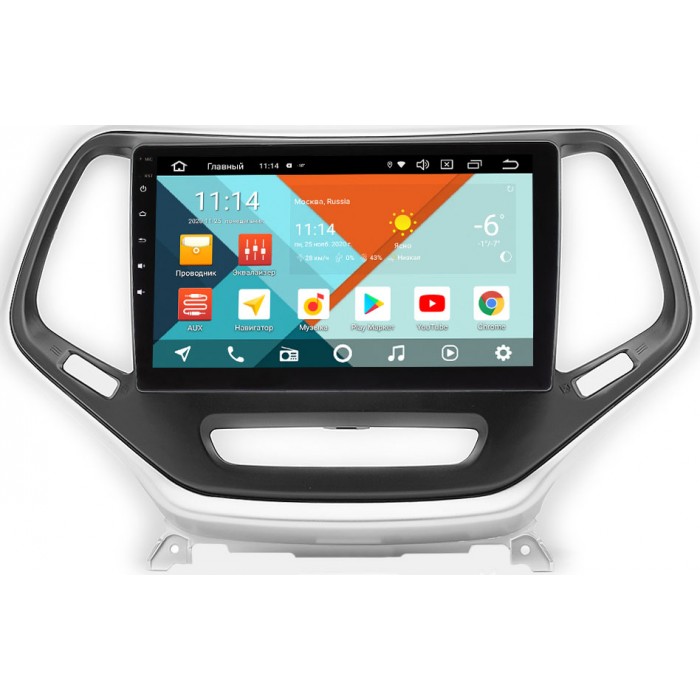 Штатная магнитола Jeep Cherokee V (KL) 2013-2021 Wide Media KS10-811QR-3/32 DSP CarPlay 4G-SIM на Android 10 (API 29)