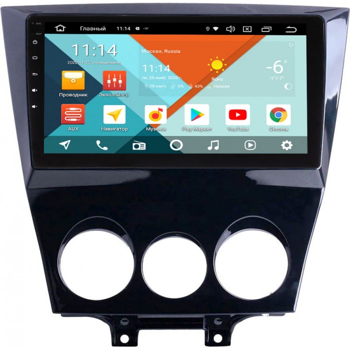 Штатная магнитола Mazda RX-8 2008-2012 Wide Media KS9-234QR-3/32 DSP CarPlay 4G-SIM на Android 10 (API 29)