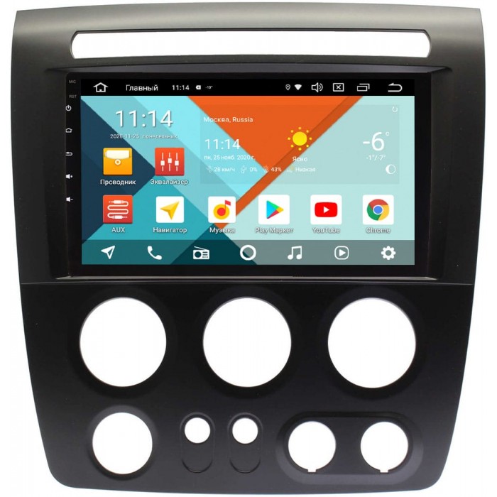 Штатная магнитола Hummer H3 2005-2010 Wide Media KS9-1093QR-3/32 DSP CarPlay 4G-SIM Android 10 (API 29)