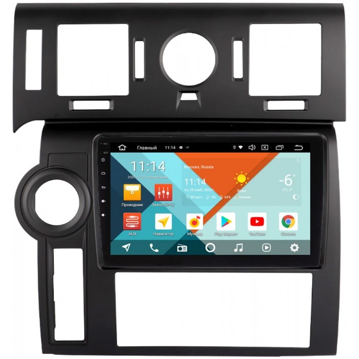 Штатная магнитола Wide Media KS9-1396QR-3/32 DSP CarPlay 4G-SIM для Hummer H2 2007-2009 (черная) на Android 10 (API 29)