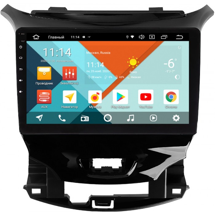 Штатная магнитола Chevrolet Cruze II 2015-2022 Wide Media KS9-2113QR-3/32 DSP CarPlay 4G-SIM Android 10 (API 29)