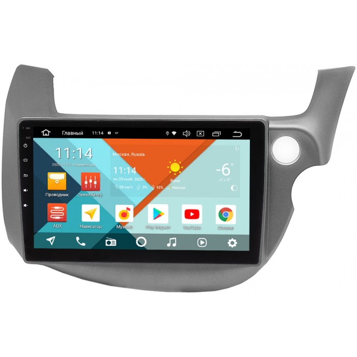 Штатная магнитола Honda Fit II 2008-2014 Wide Media KS10-3186QR-3/32 DSP CarPlay 4G-SIM Android 10