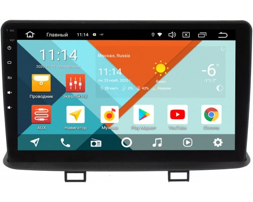 Mitsubishi Pajero Mini II 1998-2008 (в замен верхнего кармана) Wide Media KS9-MI103NQR-3/32 DSP CarPlay 4G-SIM на Android 10 (API 29)