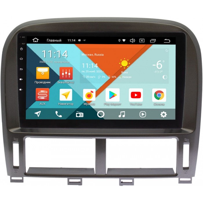 Штатная магнитола Toyota Celsior (F30) (2001-2006) (9 дюймов) Wide Media KS9261QR-3/32 DSP CarPlay 4G-SIM Android 10