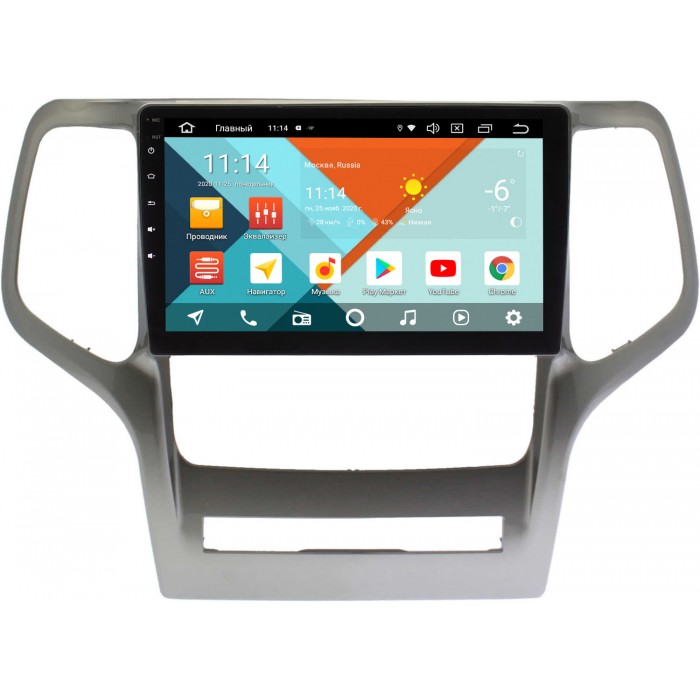 Штатная магнитола Jeep Grand Cherokee IV (WK2) 2010-2013 Wide Media KS9481QR-3/32 DSP CarPlay 4G-SIM на Android 10 (API 29)