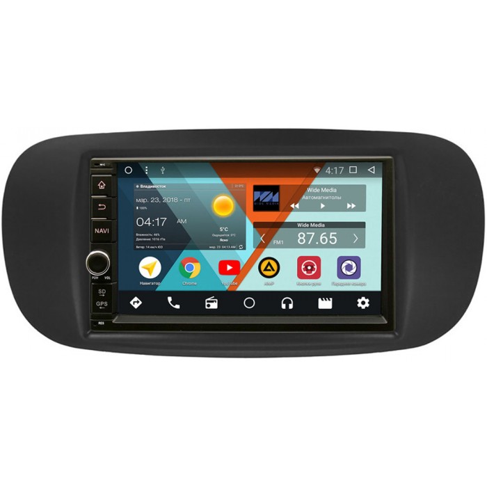 Штатная магнитола Fiat 500 II (2007-2015) Wide Media WM-VS7A706NB-2/16-RP-11-322-220 Android 8.1
