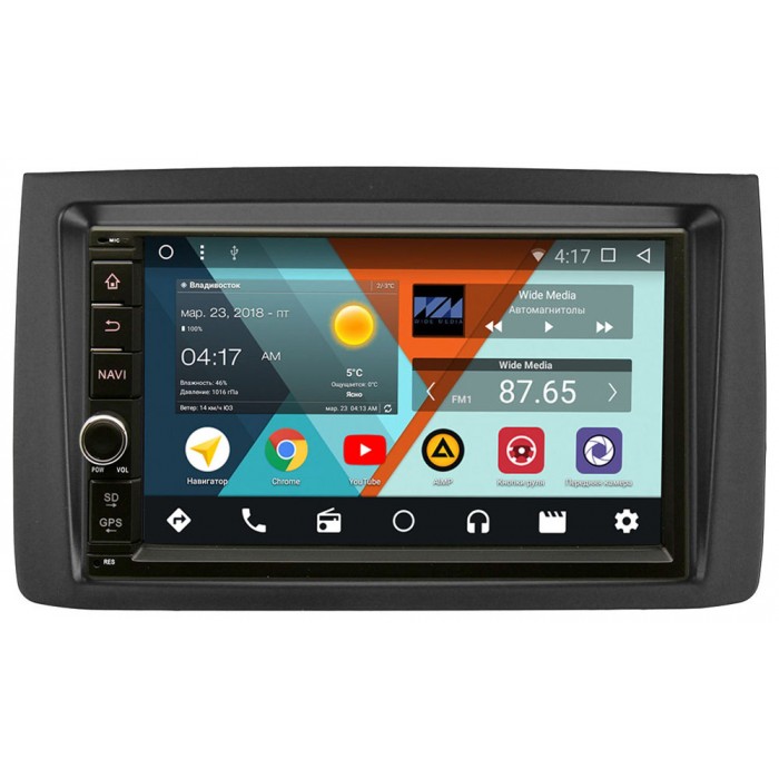 Штатная магнитола Fiat idea 2003-2016 Wide Media WM-VS7A706NB-2/16-RP-FTID-87 Android 8.1