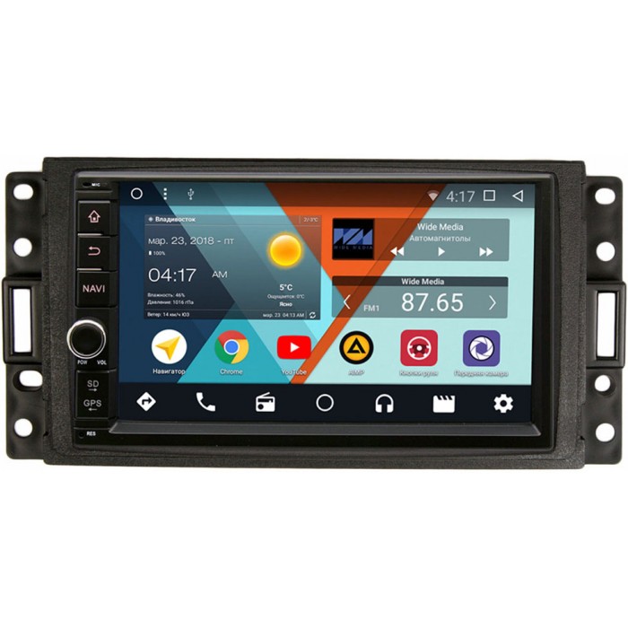 Штатная магнитола Hummer H3 2005-2010 Wide Media WM-VS7A706NB-2/16-RP-HMH3B-96 Android 8.1