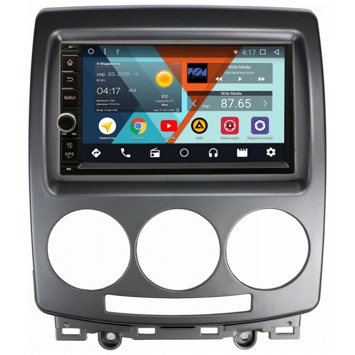 Штатная магнитола Mazda 5 I (CR), Premacy II (CR) 2005-2010 Wide Media WM-VS7A706NB-2/16-RP-MZ5-94 Android 8.1