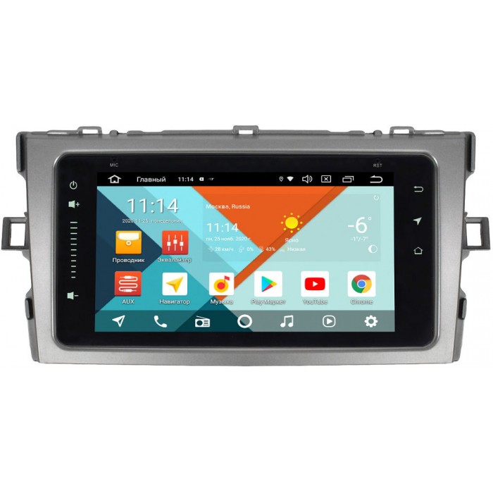 Штатная магнитола Toyota Verso 2009-2016 Wide Media MT6901PK-2/16-RP-TYVO-190 на Android 9.1 (DSP 3G-SIM)