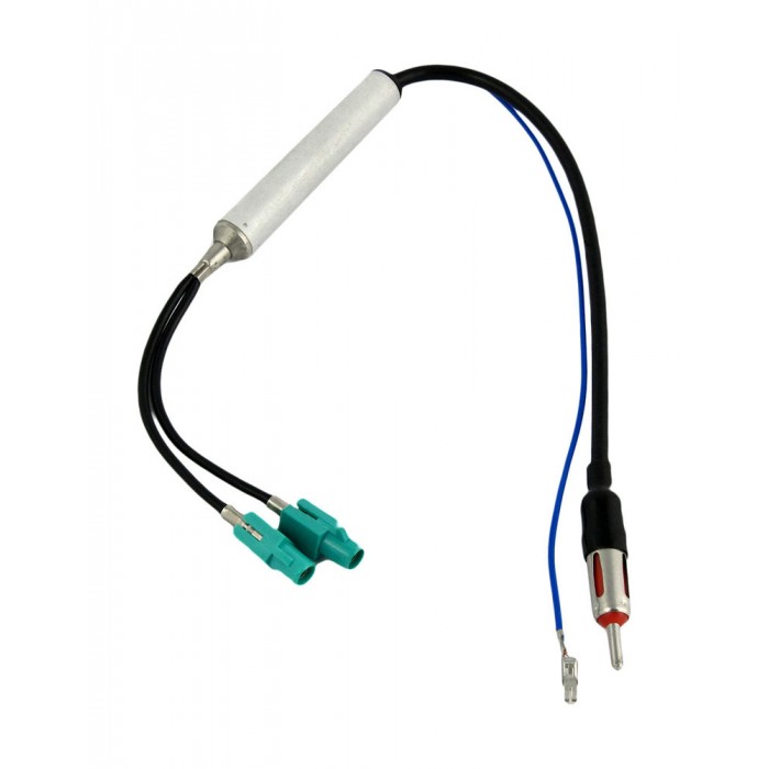ISO-коннектор на антенну для VW, Audi, Opel, Skoda Intro ANT-3 с питанием двойной (Fakra)