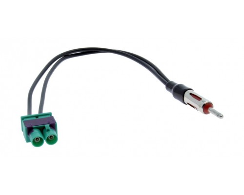ISO-коннектор на антенну IC-UNA5 для VW, Audi, Opel, Skoda 2002 - двойной (Fakra)
