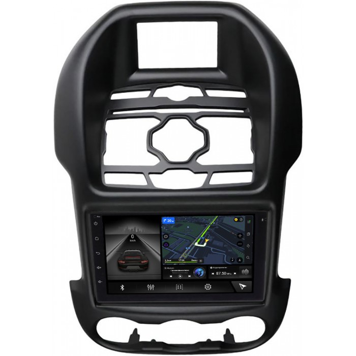 Магнитола в штатное место Ford Ranger III 2012-2015 с климат-контролем Canbox 4617-RP-11-314-230 на Android 10 (4G-SIM, 4/64, DSP) С оптическим выходом
