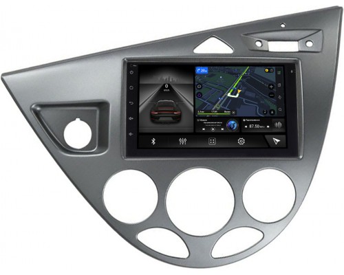 Ford Focus (1998-2005) (серебро) Canbox L-Line 4476-RP-11-549-239 на Android 10 (4G-SIM, 3/32, TS18, DSP, IPS)