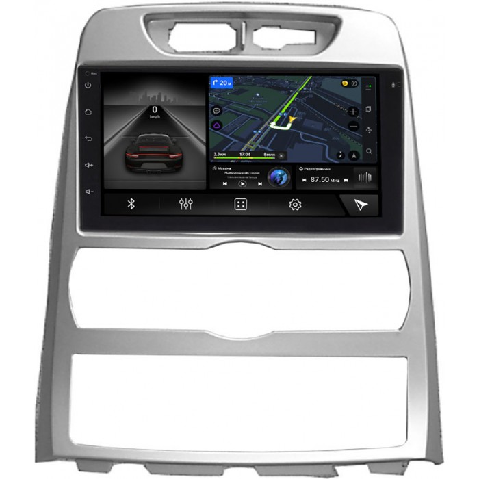 Магнитола в штатное место 2 din Hyundai Genesis Coupe (2009-2012) с климат-контролем, без навигации Canbox 4617-RP-11-679-310 на Android 10 (4G-SIM, 4/64, DSP) С оптическим выходом