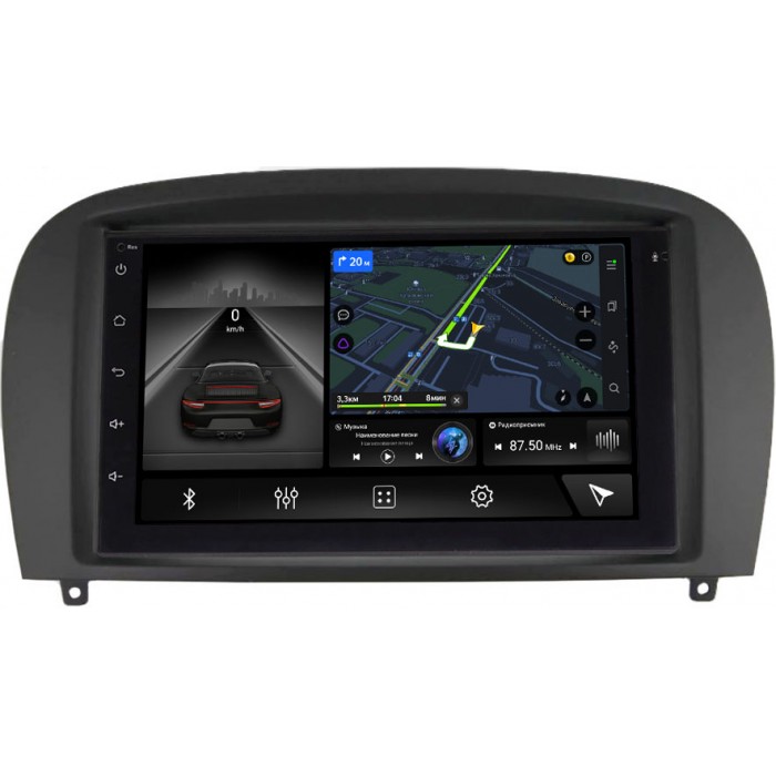 Магнитола в штатное место 2 din Mercedes SL-klasse V (R230) 2001-2011 Canbox 9863-RP-11-710-362 на Android 10 (4G-SIM, 2/32, DSP)