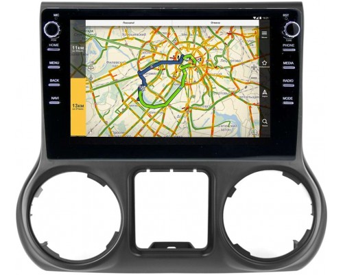 Jeep Wrangler III (JK) 2007-2018 Canbox 3149-10-7140 на Android 10 (DSP 2/16 с крутилками)