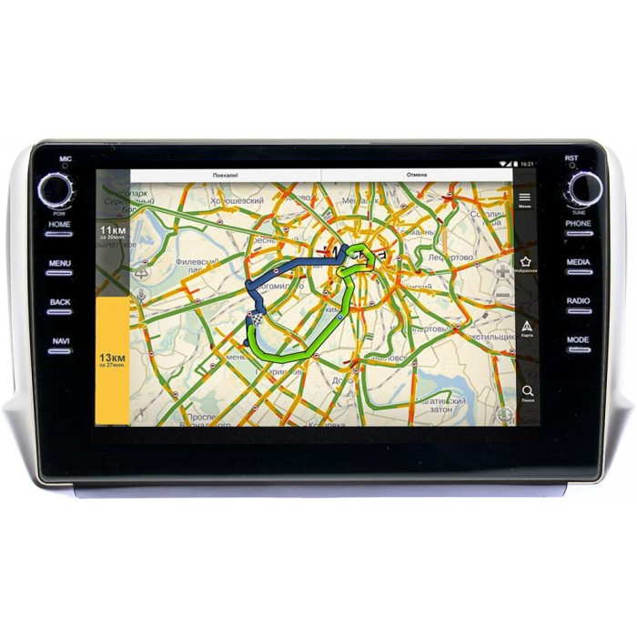 Штатная магнитола Peugeot 208 I, Peugeot 2008 2013-2019 Canbox 3149-10-732 на Android 10 (DSP 2/16 с крутилками)