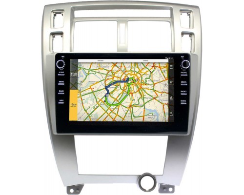 Hyundai Tucson 2004-2010 (серебро) Canbox 3149-10-HY166T на Android 10 (DSP 2/16 с крутилками)