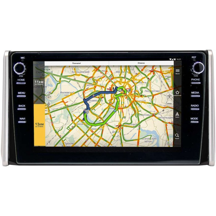 Штатная магнитола Toyota RAV4 (XA50) 2018-2020 Canbox 3149-1097 на Android 10 (DSP 2/16 с крутилками)