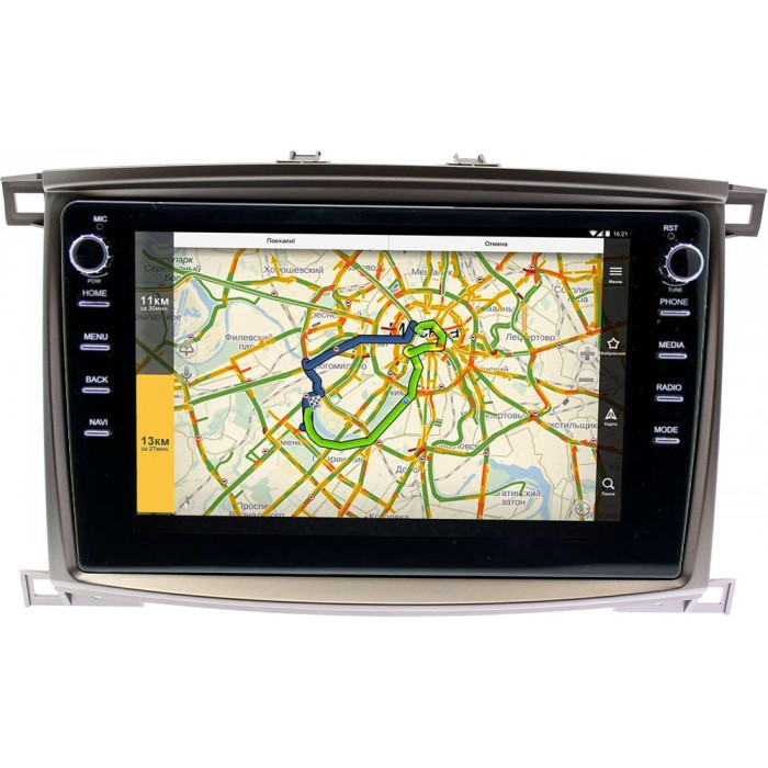 Штатная магнитола Toyota LC 100 2002-2007 (для авто с монитором) Canbox 3149-10-1181 на Android 10 (DSP 2/16 с крутилками)