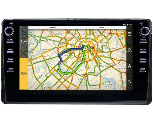 Toyota (универсальная 230*130) Тип2 Canbox 3150-9-107 на Android 10 (DSP 2/16 с крутилками)