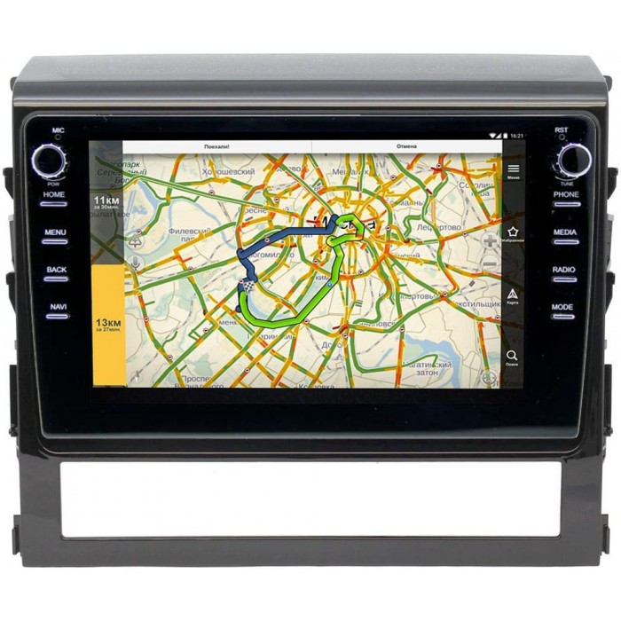 Штатная магнитола Toyota LC 200 2015-2019 Canbox 3150-9047 на Android 10 (DSP 2/16 с крутилками)