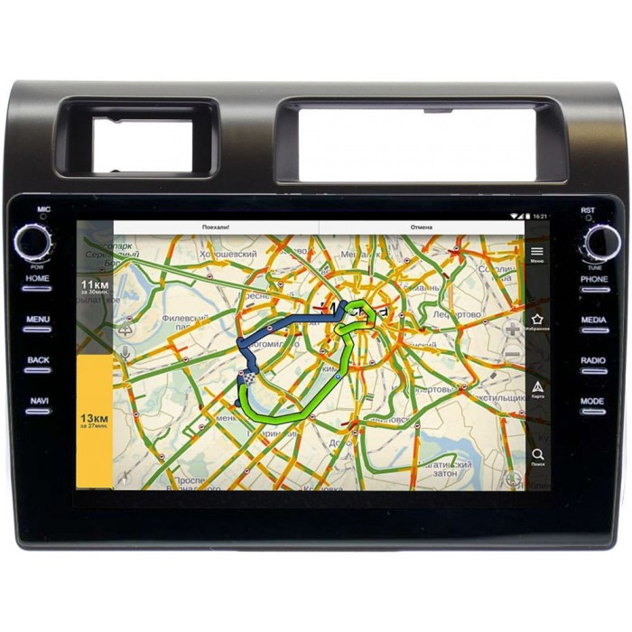 Штатная магнитола Toyota Land Cruiser 70 2007-2021 Canbox 3150-9286 на Android 10 (DSP 2/16 с крутилками)