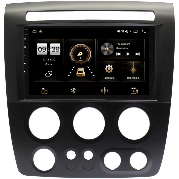 Штатная магнитола Hummer H3 2005-2010 Canbox 3792-9-1093 на Android 10 (4G-SIM, 4/64, DSP, QLed) С оптическим выходом