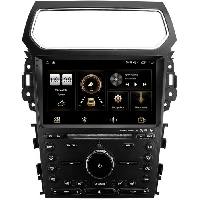 Штатная магнитола Ford Explorer 5 (2010-2019) (Frame A) Canbox H-Line 4186-9-1383 на Android 10 (4G-SIM, 8/256, DSP, QLed, 2K)
