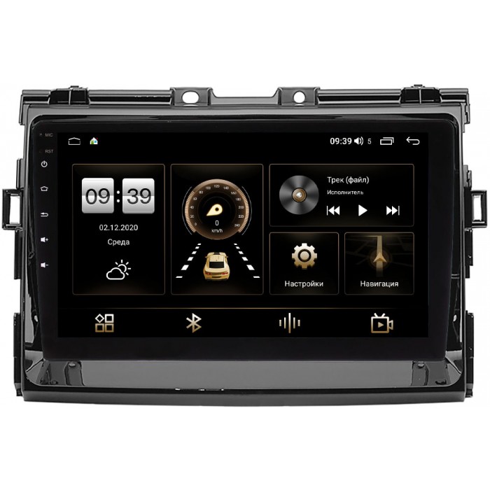 Штатная магнитола Toyota Estima III 2006-2016, Previa III 2006-2019 Canbox 3792-9-199 на Android 10 (4G-SIM, 4/64, DSP, QLed) С оптическим выходом (глянец)