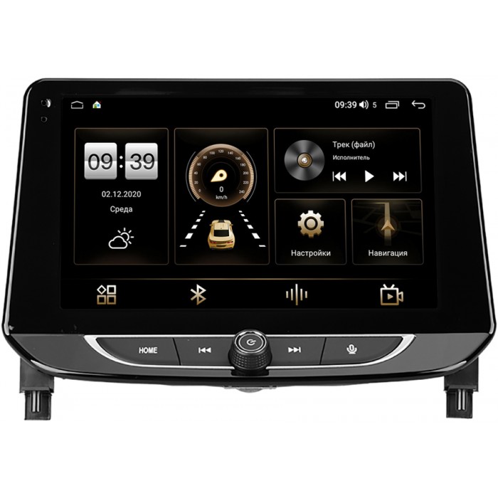 Штатная магнитола Chevrolet Tracker IV (2019-2022) (с климат-контролем) Canbox H-Line 4182-9-2472 на Android 10 (4G-SIM, 4/64, DSP, QLed, 2K)
