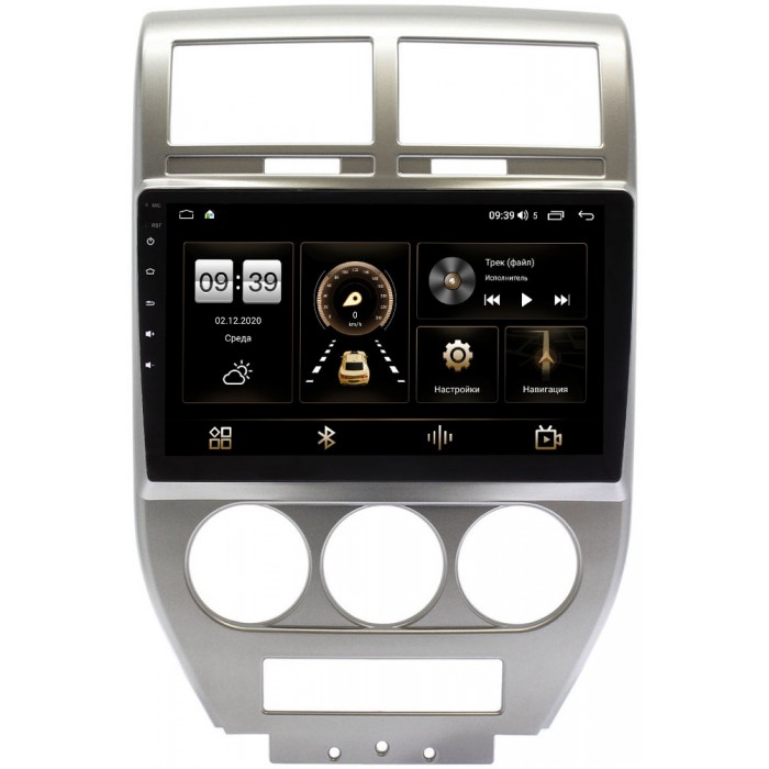 Штатная магнитола Canbox 4195-10-328 для Jeep Compass I, Liberty (Patriot) 2006-2010 на Android 10 (4G-SIM, 6/128, DSP, QLed) С оптическим выходом
